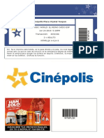 Boleto Cinepolis Amor Mio y Roa