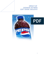 Impact of Signage On Pepsi Soft Drink Industry