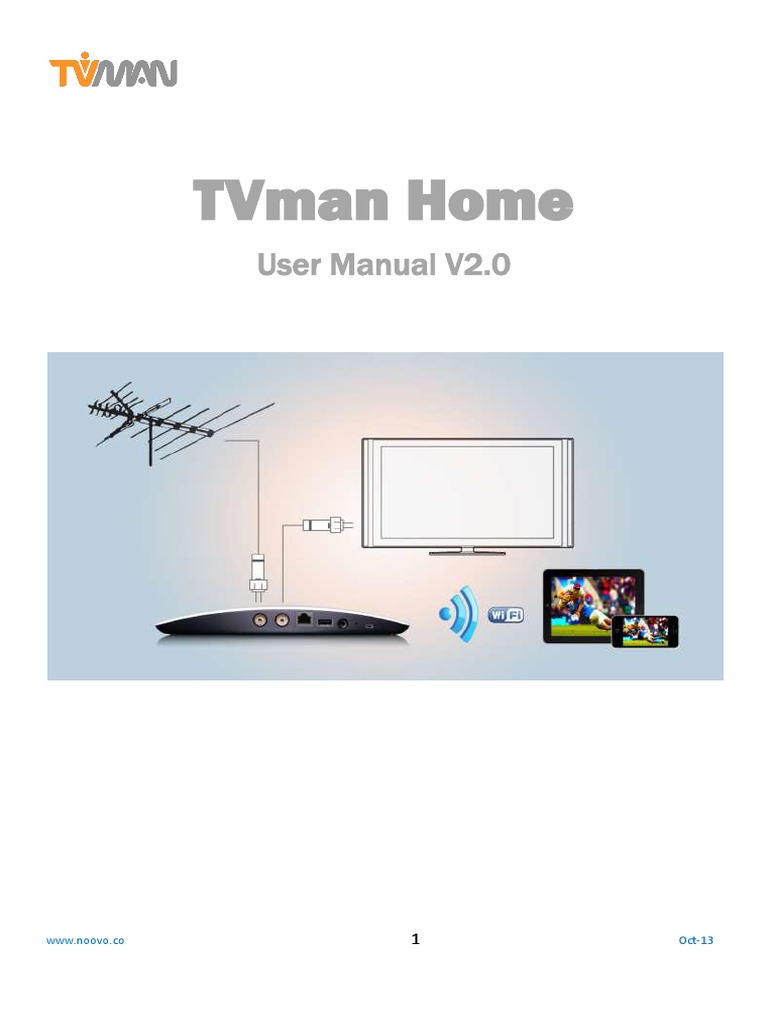 TVman Home User Manual en | PDF | Wi Fi | Wireless Lan