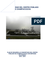 3 Plan de Desarrollo Concertado Del Centro Poblado de Champaccocha 2012 - 2016