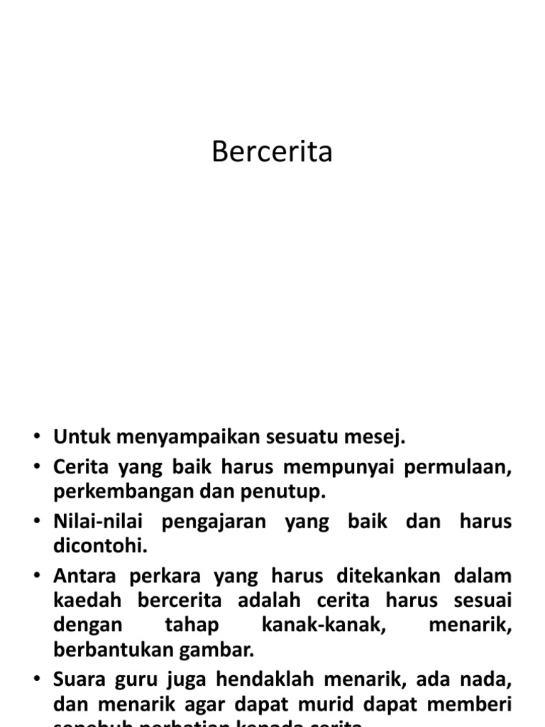 Bercerita Ayat Kefahaman Pdf