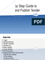 Step by Step Guide To Create and Publish Tender