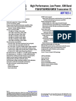 High Performance, Low Power, ISM Band FSK/GFSK/MSK/GMSK Transceiver IC