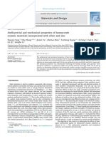 Antibacterial and mechanical properties of honeycomb ceramic materials