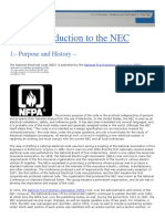 Introduction To The NEC: 1: Purpose and History