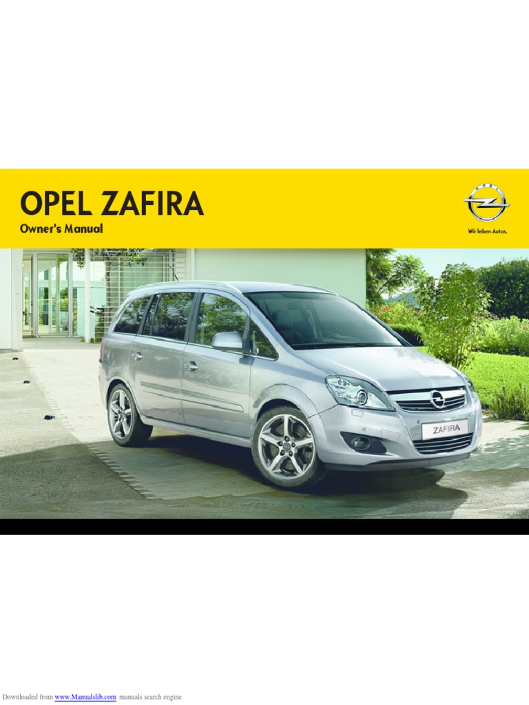 Opel Zafira 2012 Manual, PDF, Manual Transmission