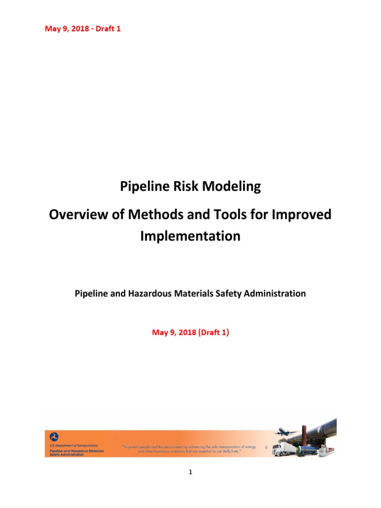 Pipeline Risk Modeling Technical Information Document 05-09-2018 Draft ...