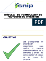 Formulación de Proyectos de Inversión