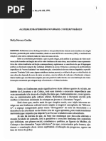 A Literatura Feminina No Brasil Contemporâneo