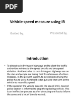 Vehicle Speed Measure Using Ir