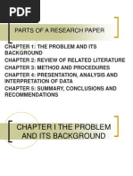 Parts of a Research Paper