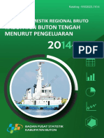 Produk Domestik Regional Bruto Kabupaten Buton Tengah Menurut Pengeluaran 2014-2017