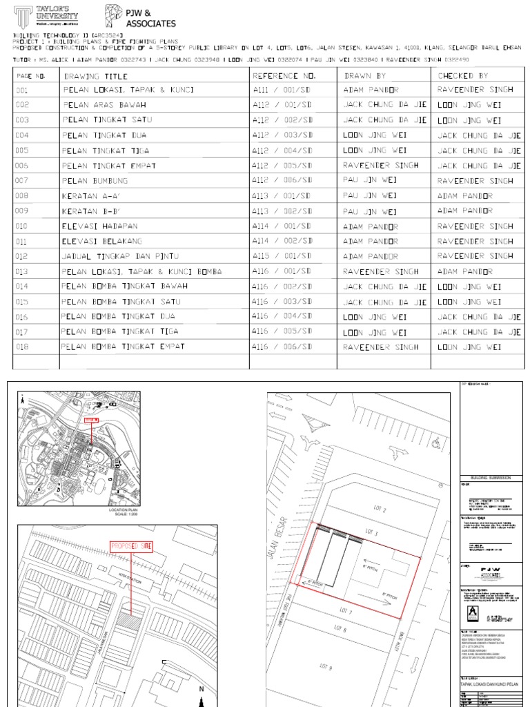 Community Library Building Plans | PDF | Door | Architectural Elements