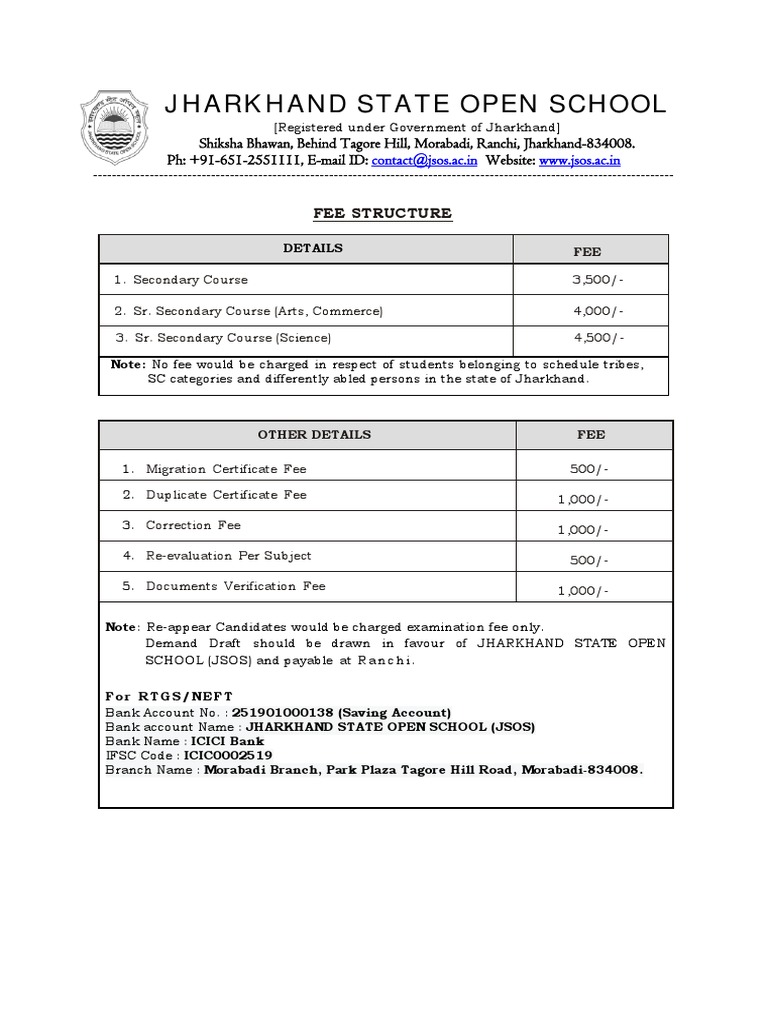 45 - @464455444446464646JSOS Fee PDF | PDF