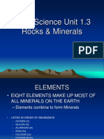 Earth Science Unit 1.3 Rocks & Minerals