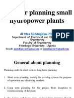 Steps For Planning Small Hydropower Plants: Al-Mas Sendegeya, PHD