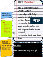 Out of Class: Read Chapters 3-4 by Friday For Our Quiz.: Identify The Course Goals and Their Significance To You