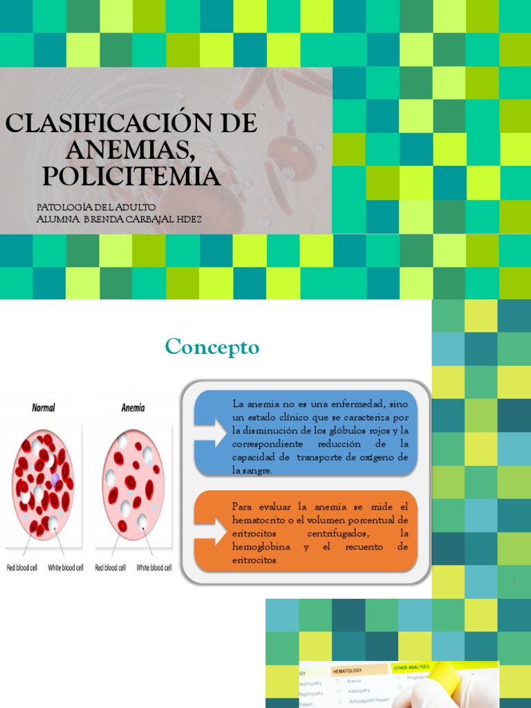 Clasificación y tipos de anemias | PDF | Anemia | Glóbulo rojo