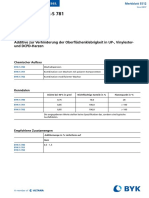 BYK-S 780 BYK-S 781 BYK-S 782: Additive Zur Verhinderung Der Oberflächenklebrigkeit in UP-, Vinylester-Und DCPD-Harzen