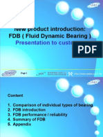 New Product Introduction: FDB (Fluid Dynamic Bearing) : Presentation To Customer