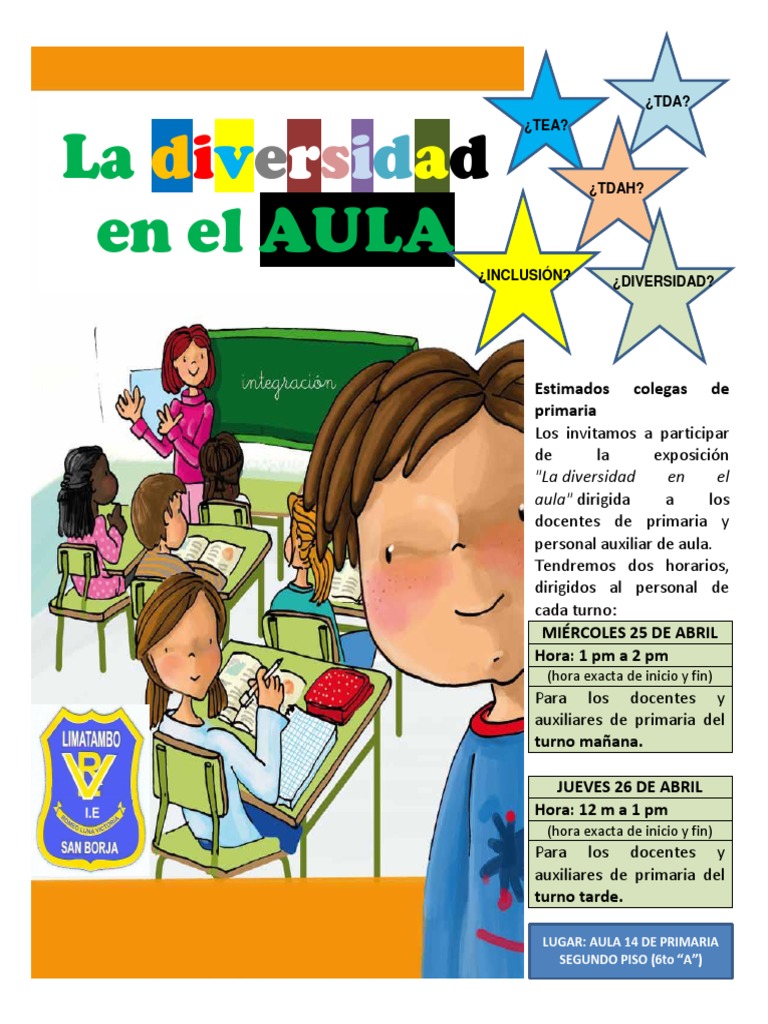 Charla La Diversidad en El Aula | PDF