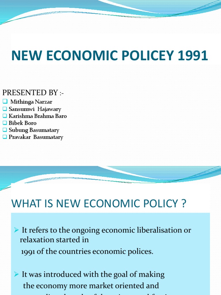 Overview of India's 1991 Economic Policy | PDF | Privatization ...