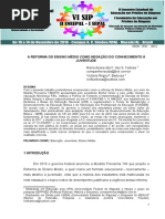 Artigo Para o VI Encontro Internacional de Pedagogia Ufal 2018