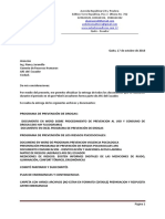 Informe de Entrega de Documentos Segun Check List