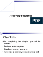 Recovery Scenarios: Define, Create, Associate