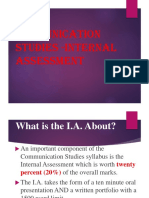 Communication Studies IA Pres