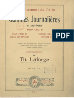 Gammes Journalières et Arpèges pour Alto by Theophile Laforge