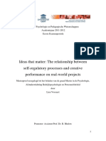 The Relationship Between Self-Regulatory Processes and Creative Performance