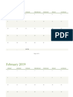 Any Year Calendar (1 Month Per Tab)1