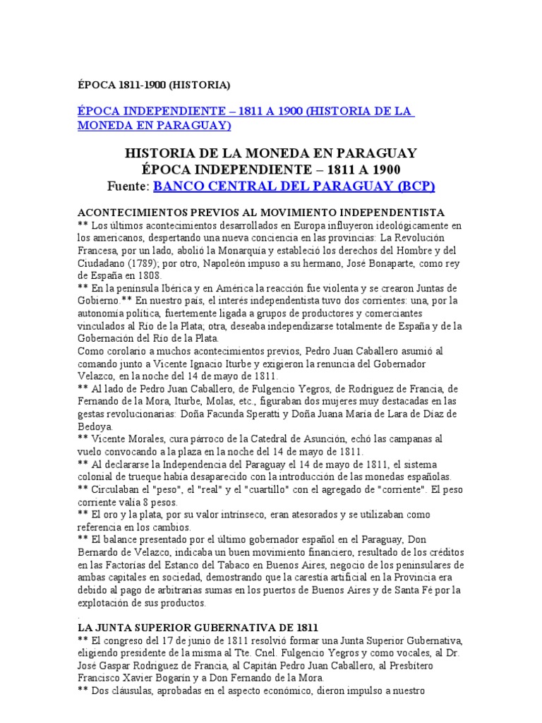 ÉPOCA 1811 | PDF | Monedas | Billete de banco