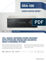 Denon Design Series: Product Information