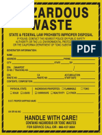 Hazardous Waste Label 6 x 6inch - Yellow-black_NEW