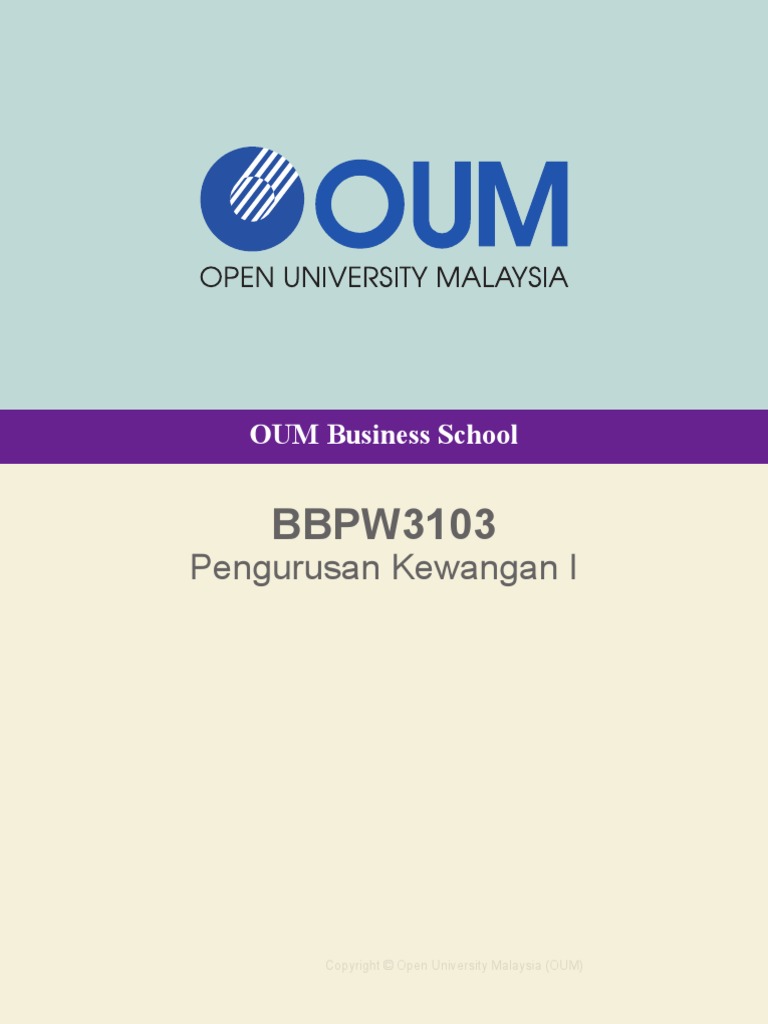 Bbpw3103 Financial Management 1 Note Bi Pdf