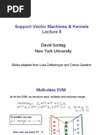 Support Vector Machines & Kernels: David Sontag New York University