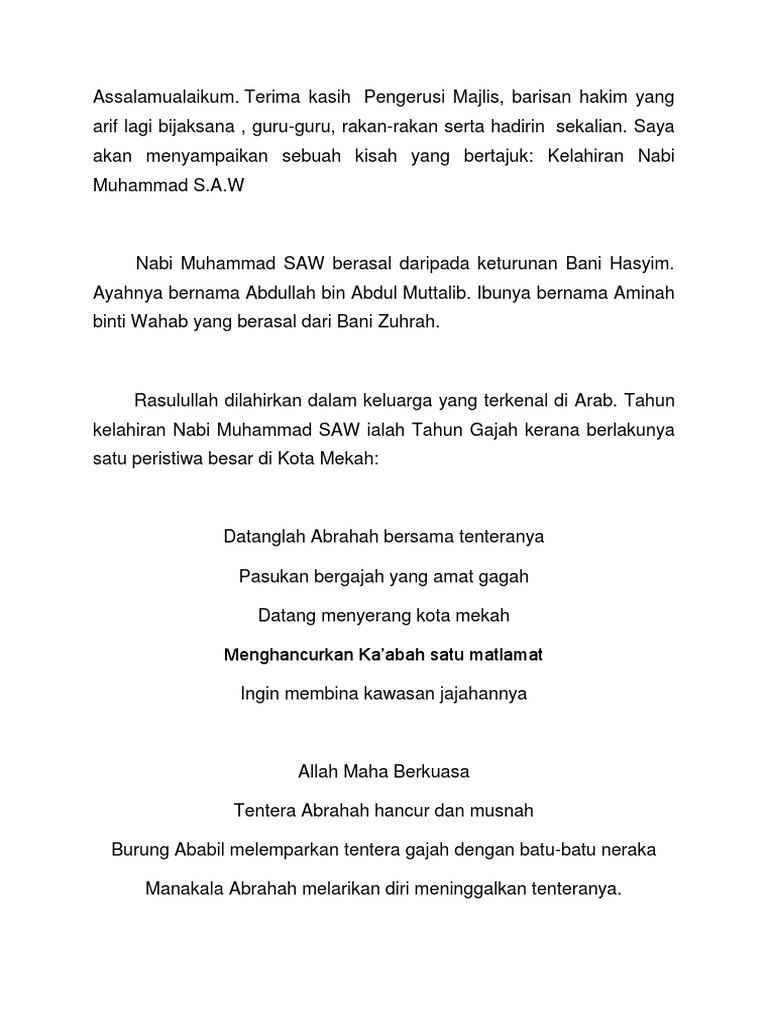 Teks Bercerita Mtq Pdf