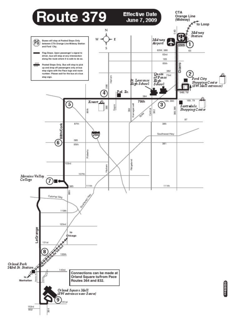 379 Pace Bus Schedule Overview | PDF | Public Transport | Bus Transport