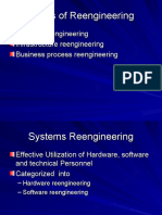 Forms of Reengineering for Systems, Hardware, Software & Business Processes