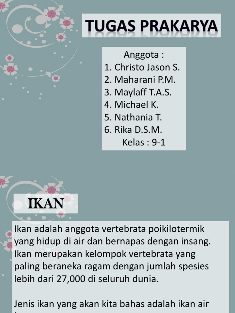 Tugas Prakarya Ikan Laut