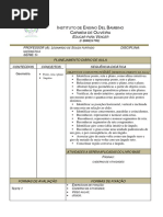 Planejamento diário matemática