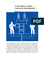 Tensiones de Toque y Paso Alrededor de Una Subestación