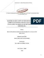 Ideas Fundamentales de Los Estandares de La Evaluación Educativa