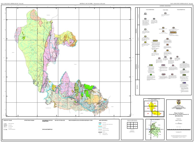 Mapa Geologico de Risaralda PDF | PDF | Materiales naturales | Rocas