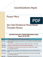 Penghindaran Pajak Berganda - Tranfer Pricing