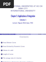 Chapter 5: Applications of Integration: Vietnam National Universities at Ho Chi Minh City International University