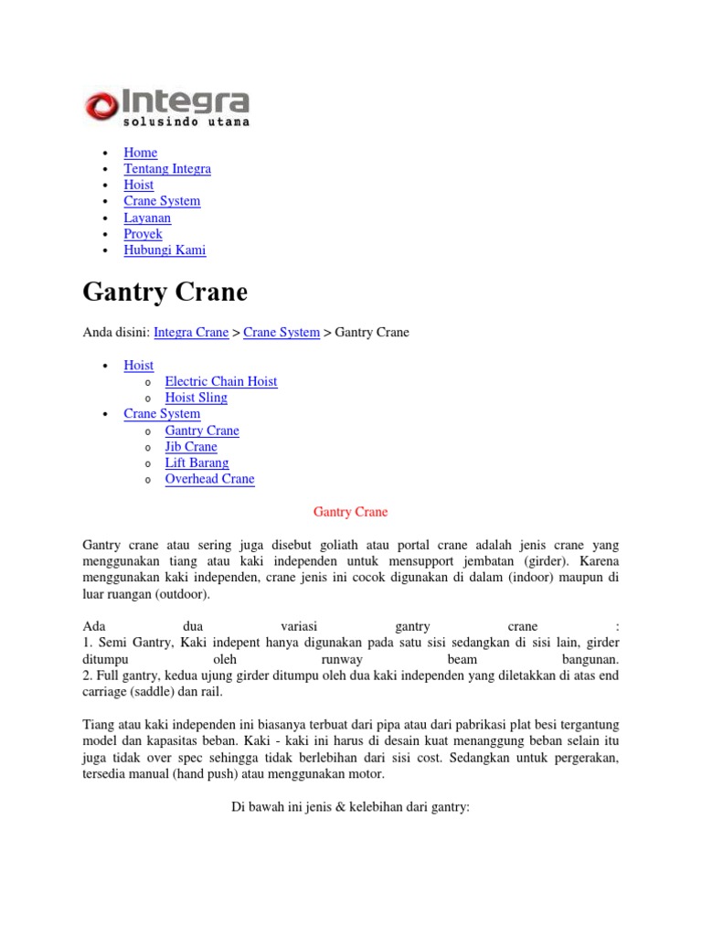 Gantry Crane PDF