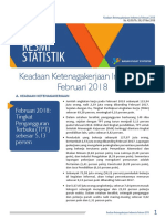 BPS Berita Resmi Statsitik Keadaan Ketenagakerjaan Indonesia Februari 2018
